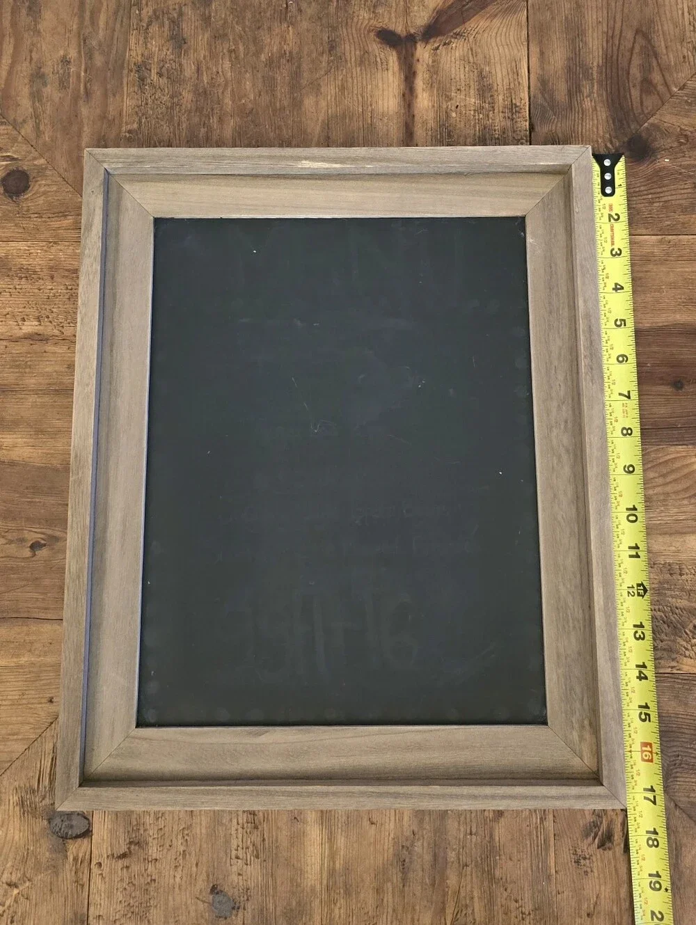 6pc Rustic Wood Framed Chalkboard Set